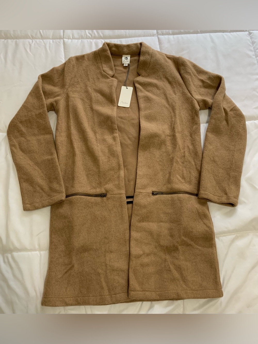 NWTs Flawless collarless long Jacket Size S
